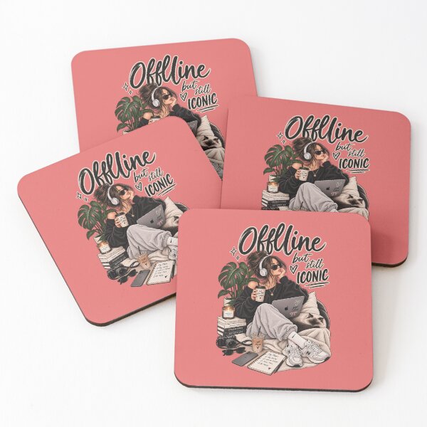 Item preview, Offline But Still Iconic – Cozy Girl Lifestyle Design designed and sold by     GoodVibe Prints.