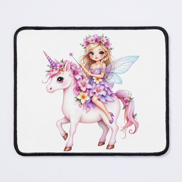 Item preview, Cute Fairy Riding Baby Unicorn designed and sold by butterflies-new.