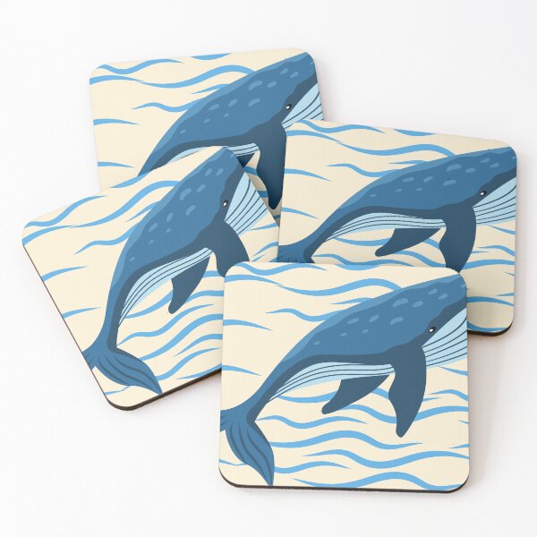 Item preview, Blue Humpback Whale designed and sold by MayaCordalia.