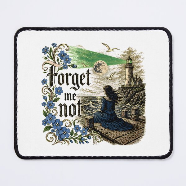 Item preview, Victorian Lighthouse Forget-Me-Not Gothic Romance designed and sold by chattsuede.