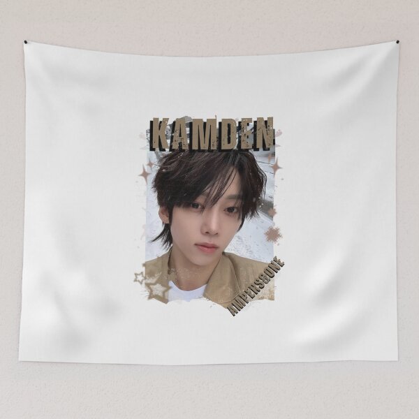 Item preview, AMPERS&ONEe Kamden Global KPOP Boy Group Black and White Collage Digital Art Portrait designed and sold by AJUNICE STUDIO.