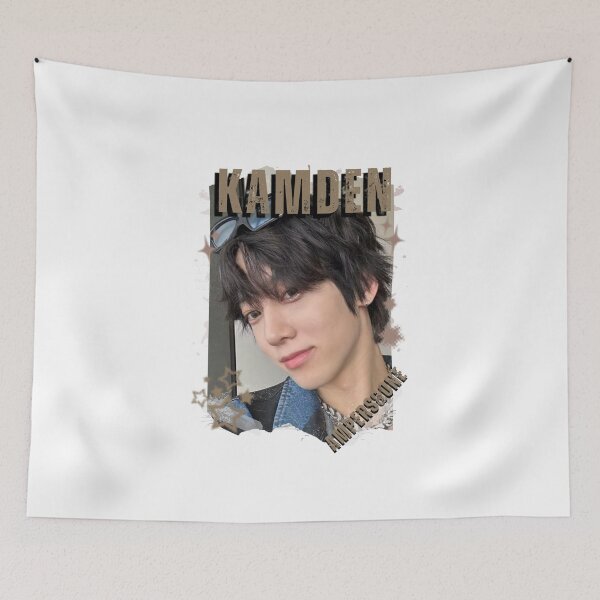 Item preview, AMPERS&ONEe Kamden Global KPOP Boy Group Black and White Collage Digital Art Portrait designed and sold by AJUNICE STUDIO.