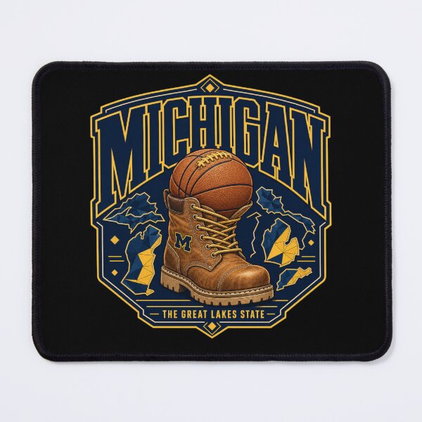 Item preview, Michigan Basketball Work Boot designed and sold by freshwear design.
