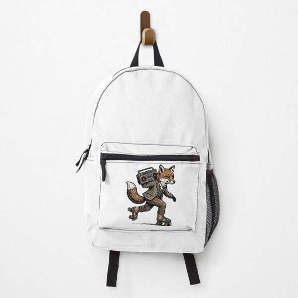 Item preview, Retro Roller Skate Fox Boombox Hipster Woodland Animal designed and sold by Amir Faysal.