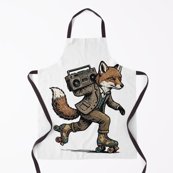 Item preview, Retro Roller Skate Fox Boombox Hipster Woodland Animal designed and sold by Amir Faysal.