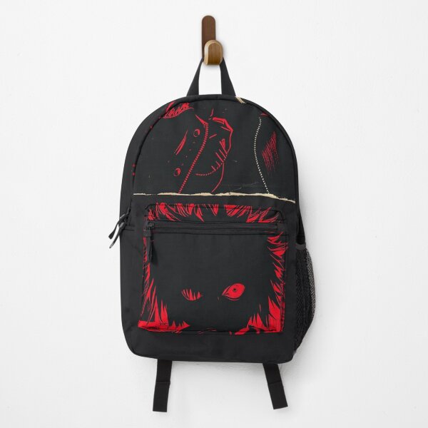 Item preview, Neon Red Spiked Hair Anime Punk Portrait designed and sold by ERODED SELF.