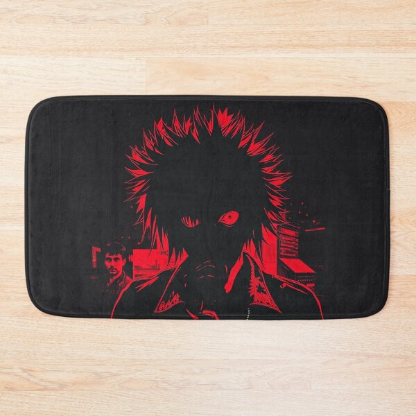 Item preview, Neon Red Spiked Hair Anime Punk Portrait designed and sold by ERODED SELF.