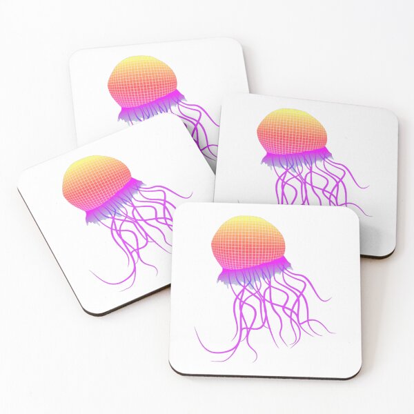 Item preview, retro mosaic jellyfish design designed and sold by ElizaErger.