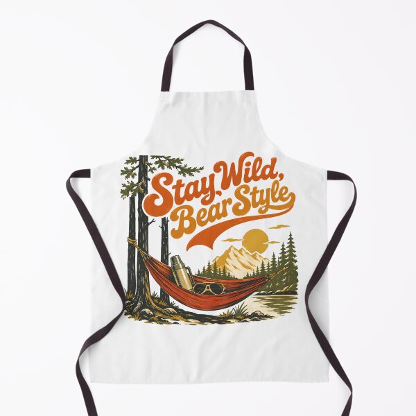 Item preview, Stay Wild Bear Style Camping Vintage Outdoor Adventure designed and sold by chattsuede.