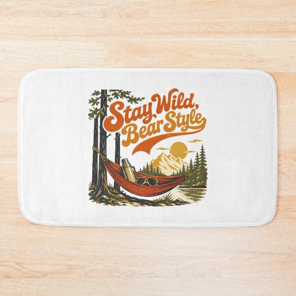 Item preview, Stay Wild Bear Style Camping Vintage Outdoor Adventure designed and sold by chattsuede.