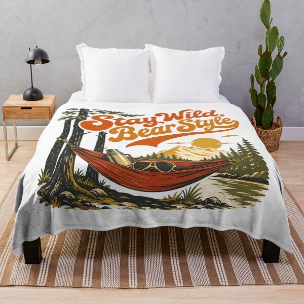 Item preview, Stay Wild Bear Style Camping Vintage Outdoor Adventure designed and sold by chattsuede.