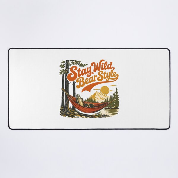 Item preview, Stay Wild Bear Style Camping Vintage Outdoor Adventure designed and sold by chattsuede.