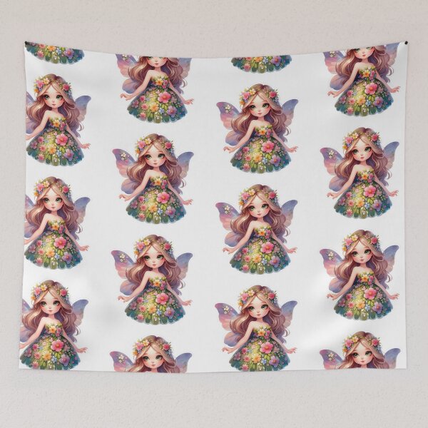 Item preview, Cute Floral Fairy Sticker Design designed and sold by butterflies-new.