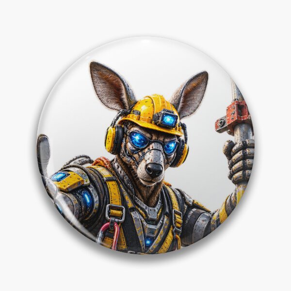 Item preview, Steel Kangaroo Scaffolding Worker – Mechanical Construction Worker designed and sold by SteelCoat Studio.