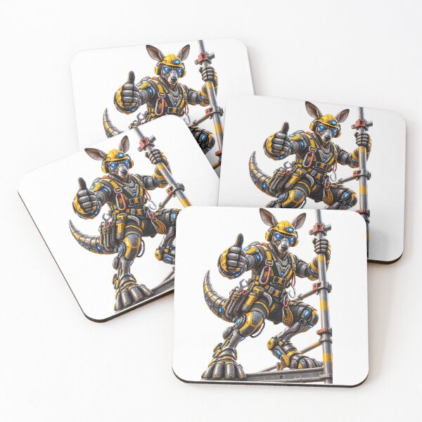 Item preview, Steel Kangaroo Scaffolding Worker – Mechanical Construction Worker designed and sold by SteelCoat Studio.