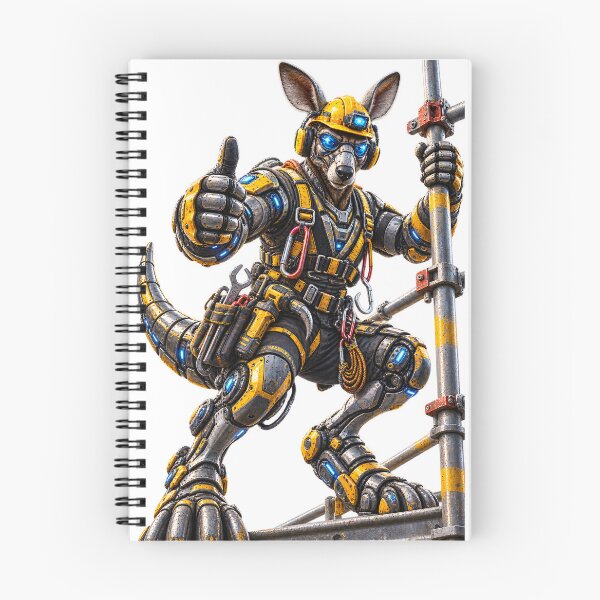 Item preview, Steel Kangaroo Scaffolding Worker – Mechanical Construction Worker designed and sold by SteelCoat Studio.