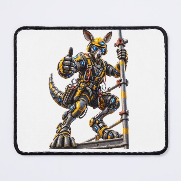 Item preview, Steel Kangaroo Scaffolding Worker – Mechanical Construction Worker designed and sold by SteelCoat Studio.
