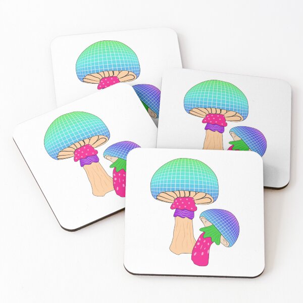 Item preview, retro mosaic mushrooms design designed and sold by ElizaErger.