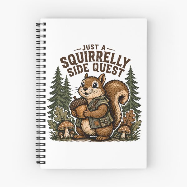 Item preview, Gamer Squirrel Side Quest RPG Adventure Badge designed and sold by chattsuede.