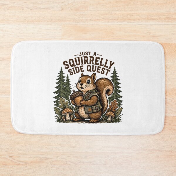 Item preview, Gamer Squirrel Side Quest RPG Adventure Badge designed and sold by chattsuede.