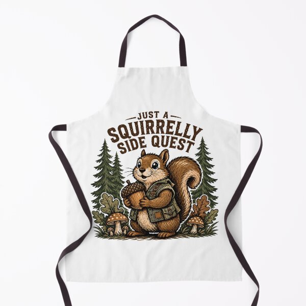 Item preview, Gamer Squirrel Side Quest RPG Adventure Badge designed and sold by chattsuede.