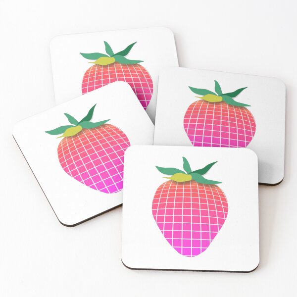 Item preview, retro mosaic strawberry design designed and sold by ElizaErger.