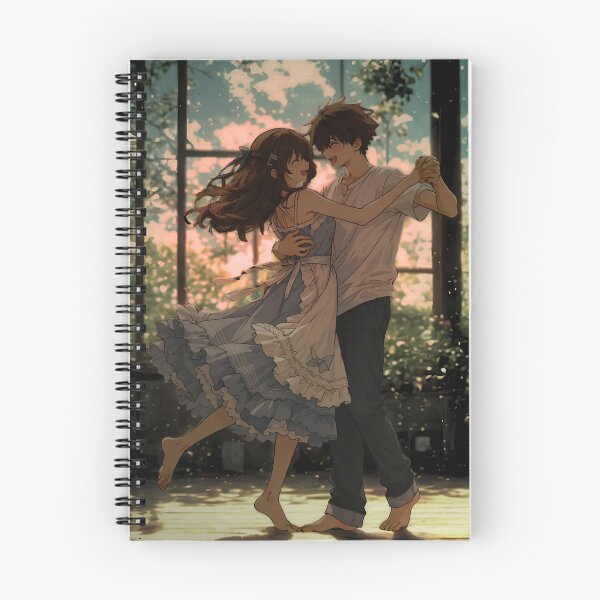 Item preview, Romantic Anime Couple Dancing in the Garden  designed and sold by Quiet Confessions.