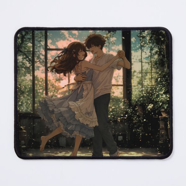 Item preview, Romantic Anime Couple Dancing in the Garden  designed and sold by Quiet Confessions.