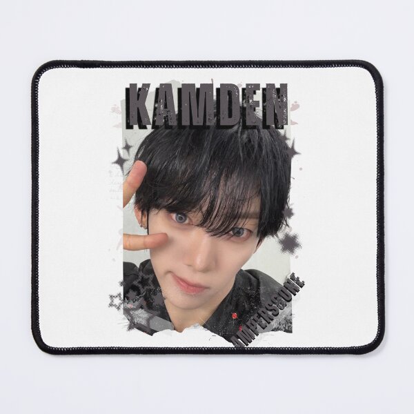Item preview, AMPERS&ONEe Kamden Global KPOP Boy Group Black and White Collage Digital Art Portrait designed and sold by AJUNICE STUDIO.