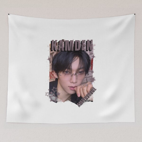 Item preview, AMPERS&ONEe Kamden Global KPOP Boy Group Black and White Collage Digital Art Portrait designed and sold by AJUNICE STUDIO.