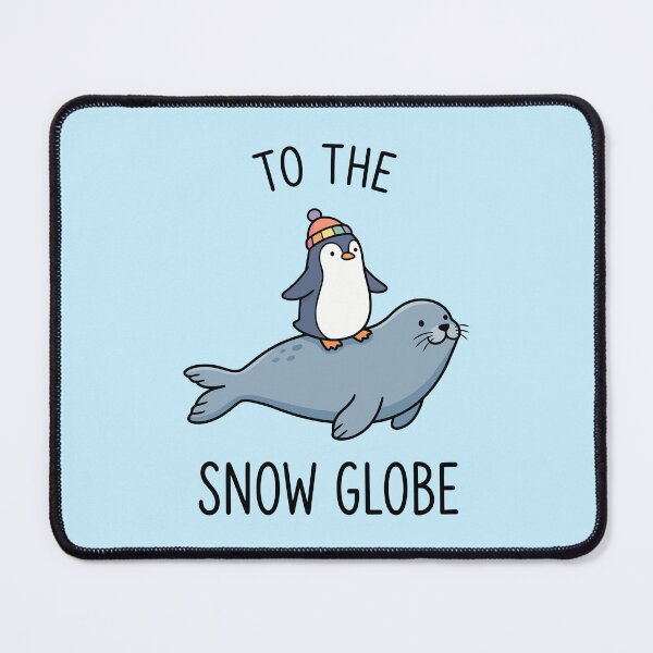 Item preview, To The Snow Globe Cute Penguin Riding Seal Winter Art designed and sold by Amir Faysal.
