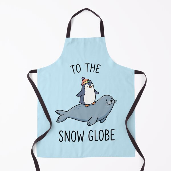 Item preview, To The Snow Globe Cute Penguin Riding Seal Winter Art designed and sold by Amir Faysal.