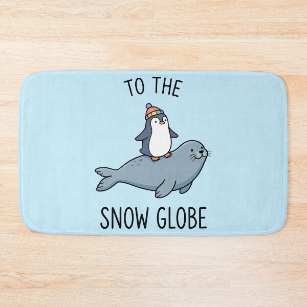 Item preview, To The Snow Globe Cute Penguin Riding Seal Winter Art designed and sold by Amir Faysal.