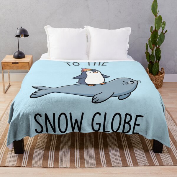 Item preview, To The Snow Globe Cute Penguin Riding Seal Winter Art designed and sold by Amir Faysal.