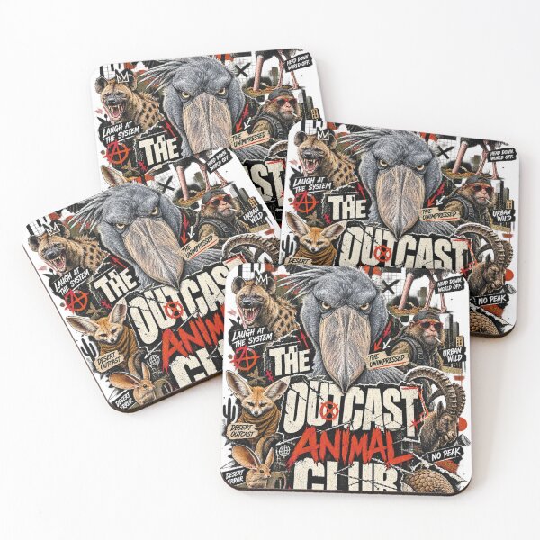 Item preview, The Outcast Animal Club – Anti-Design Streetwear Animal Graphic | Brutalist Underground Wildlife Art designed and sold by zdzdesigner.