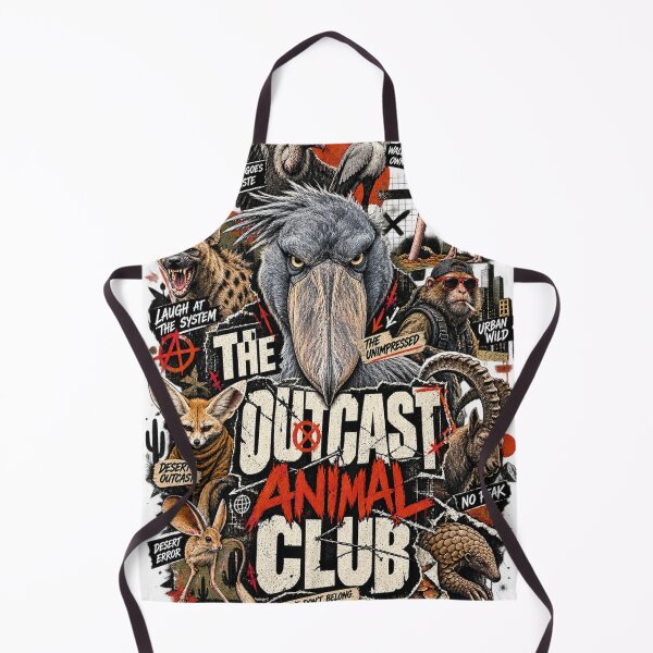 Item preview, The Outcast Animal Club – Anti-Design Streetwear Animal Graphic | Brutalist Underground Wildlife Art designed and sold by zdzdesigner.