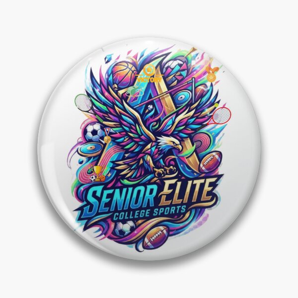 Item preview, Colorful College Sports Eagle Mascot Graphic Design with Athletic Elements designed and sold by VibranPalette.