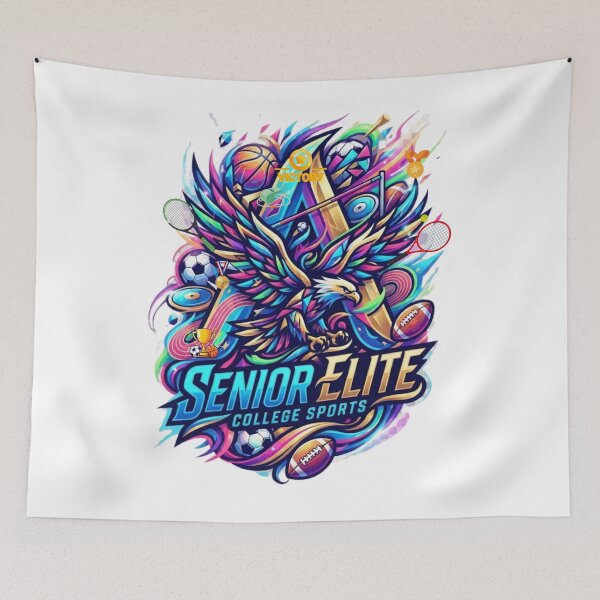 Item preview, Colorful College Sports Eagle Mascot Graphic Design with Athletic Elements designed and sold by VibranPalette.