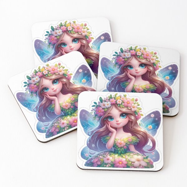 Item preview, Blue Blossom Fairy Sticker Design designed and sold by butterflies-new.