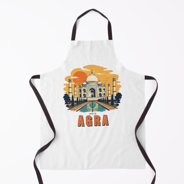 Item preview, Agra India Taj Mahal Retro Sunset Badge designed and sold by Inkworksbyshery.