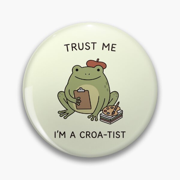 Item preview, Trust Me I'm A Croa-Tist Funny Frog Artist Palette Beret designed and sold by Amir Faysal.