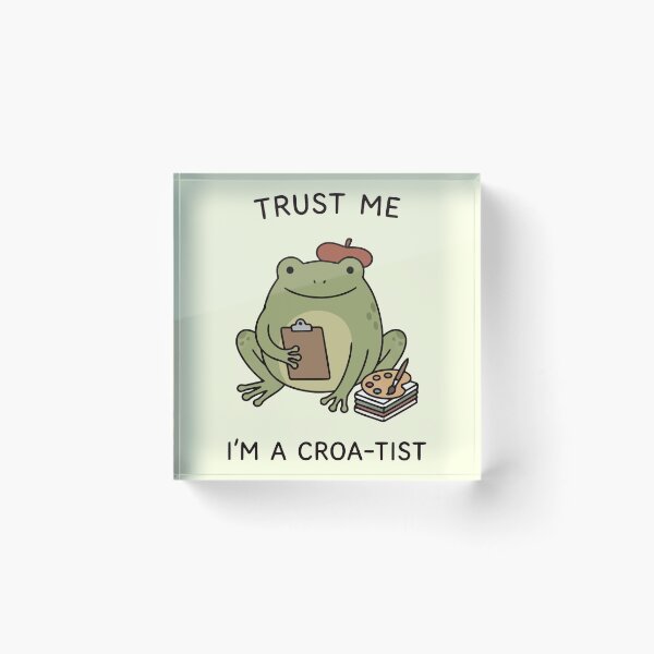 Item preview, Trust Me I'm A Croa-Tist Funny Frog Artist Palette Beret designed and sold by Amir Faysal.