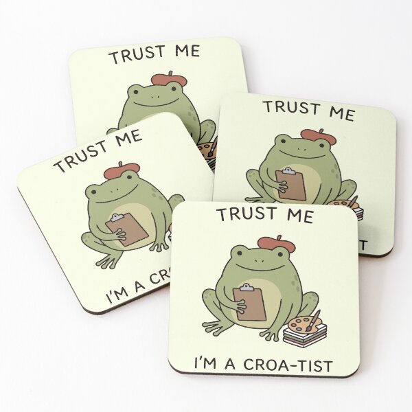 Item preview, Trust Me I'm A Croa-Tist Funny Frog Artist Palette Beret designed and sold by Amir Faysal.