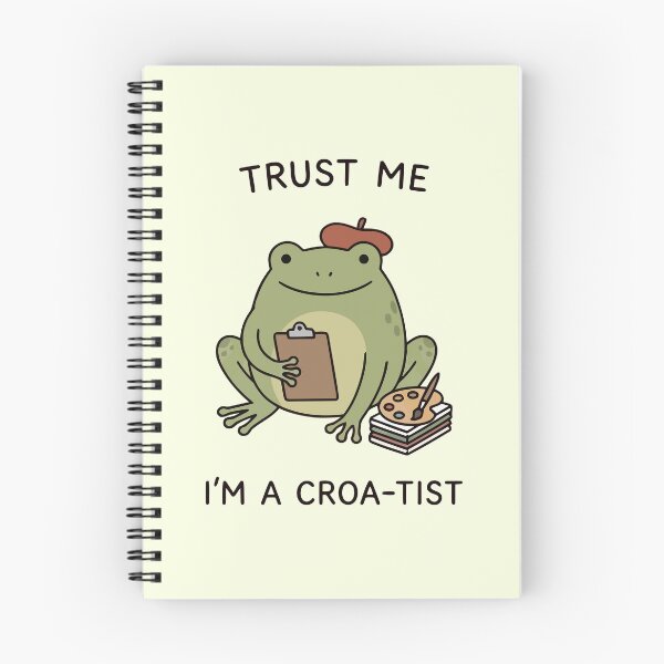 Item preview, Trust Me I'm A Croa-Tist Funny Frog Artist Palette Beret designed and sold by Amir Faysal.