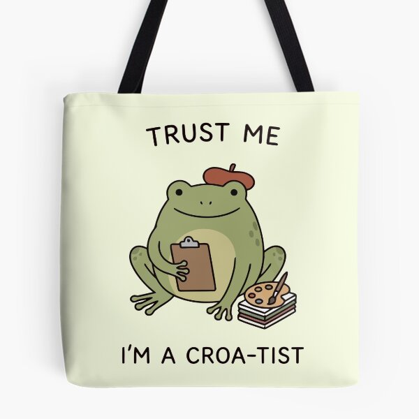 Item preview, Trust Me I'm A Croa-Tist Funny Frog Artist Palette Beret designed and sold by Amir Faysal.