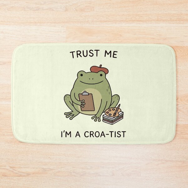 Item preview, Trust Me I'm A Croa-Tist Funny Frog Artist Palette Beret designed and sold by Amir Faysal.