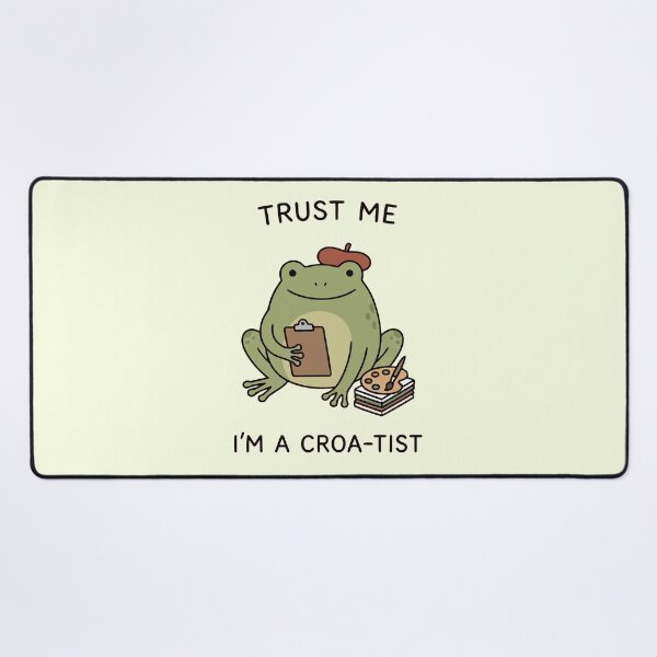 Item preview, Trust Me I'm A Croa-Tist Funny Frog Artist Palette Beret designed and sold by Amir Faysal.