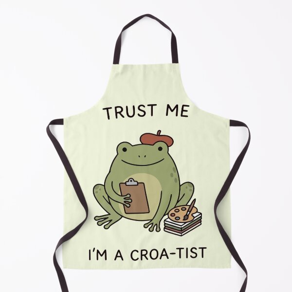 Item preview, Trust Me I'm A Croa-Tist Funny Frog Artist Palette Beret designed and sold by Amir Faysal.