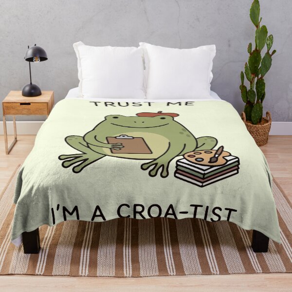 Item preview, Trust Me I'm A Croa-Tist Funny Frog Artist Palette Beret designed and sold by Amir Faysal.