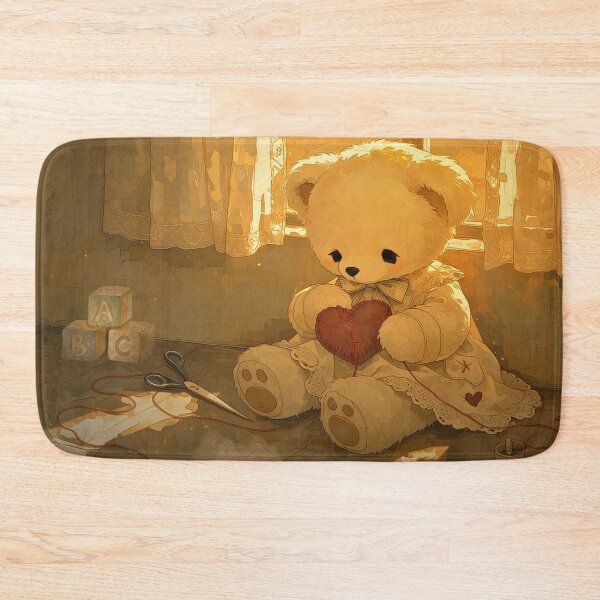 Item preview, Teddy Bear Sewing A Broken Heart designed and sold by Quiet Confessions.